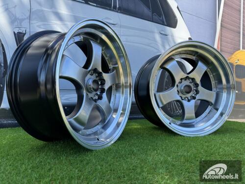 Ratlankis R18x8.5  10X114/120  ET  25  74.1  LU002  Hyper Black (HB)  For RACIN  (P1)  (REAR+FRONT STYLE JAPAN)