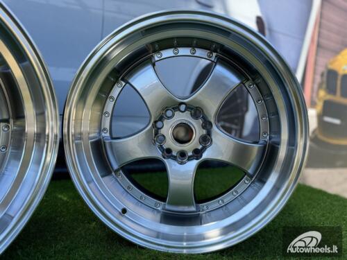 Ratlankis R18x8.5  10X114/120  ET  25  74.1  LU002  Hyper Black (HB)  For RACIN  (P1)  (REAR+FRONT STYLE JAPAN)