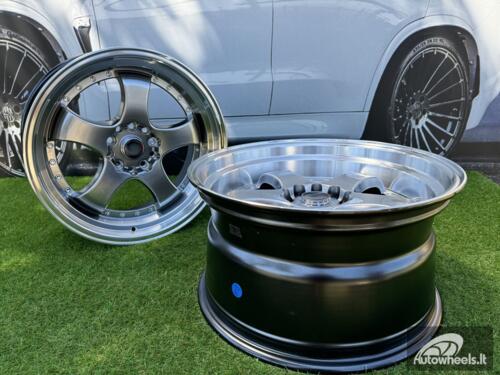 Ratlankis R18x8.5  10X114/120  ET  25  74.1  LU002  Hyper Black (HB)  For RACIN  (P1)  (REAR+FRONT STYLE JAPAN)