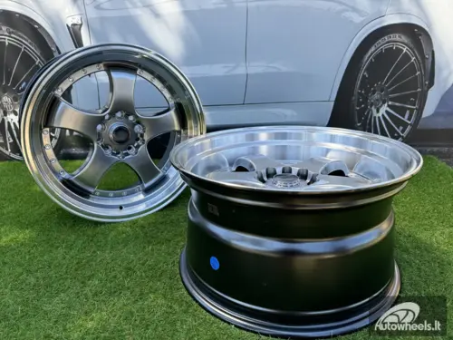 Ratlankis R18x9.5  10X114/120  ET  20  74.1  LU002  Hyper Black (HB)  For RACIN  (P1)  (REAR+FRONT STYLE JAPAN)