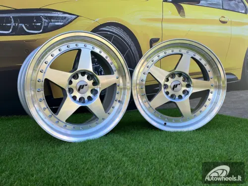 JR Wheels JR6 15x7 ET20-35 BLANK Silver Machined Face