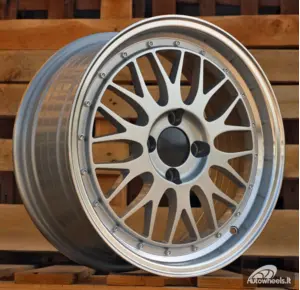 Ratlankis R16x7  4X100  ET  35  67.1  A1025  (3S215)  Silver+Polished Lip (SP)  For RACIN  (D4)  (HYBRID FORGED Style BBS)