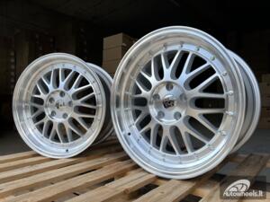 Ratlankis R16x7  4X100  ET  35  67.1  A1025  (3S215)  Silver+Polished Lip (SP)  For RACIN  (K2)  (HYBRID FORGED Style BBS)