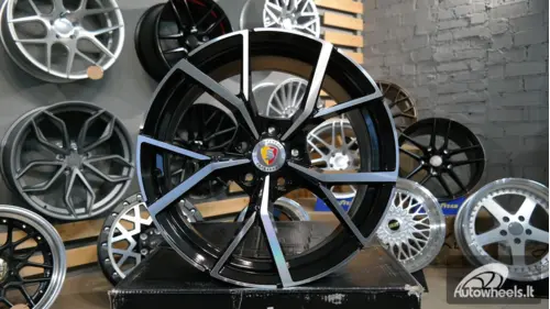 Ratlankis R18x8  5X112  ET  41  57.1  B5801  Black Polished (MB)  For VW  (K2+P2)