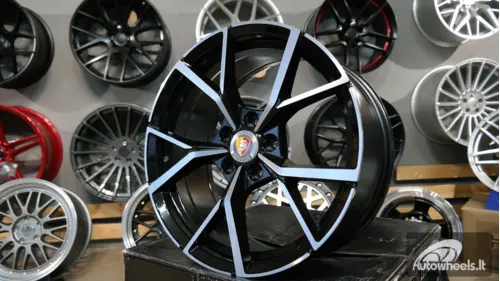 Ratlankis R18x8  5X112  ET  41  57.1  B5801  Black Polished (MB)  For VW  (K2+P2)