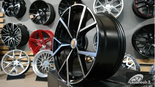 Ratlankis R18x8  5X112  ET  41  57.1  B5801  Black Polished (MB)  For VW  (K2+P2)