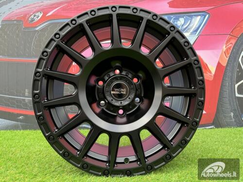 Ratlankis R17x8  6X139.7  ET  M15  110.1  B5877  Black Half Matt (BLHM)  For 4X4  (K2)