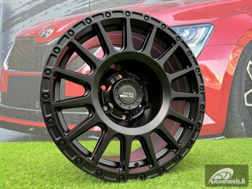 Ratlankis R17x8  6X139.7  ET  M15  110.1  B5877  Black Half Matt (BLHM)  For 4X4  (K2)