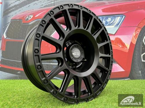 Ratlankis R17x8  6X139.7  ET  M15  110.1  B5877  Black Half Matt (BLHM)  For 4X4  (K2)