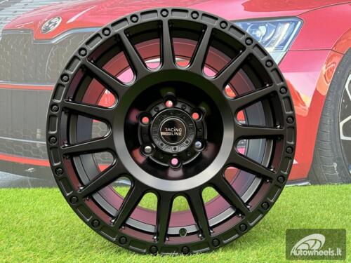 Ratlankis R17x8  6X139.7  ET  M15  110.1  B5877  Black Half Matt (BLHM)  For 4X4  (R)
