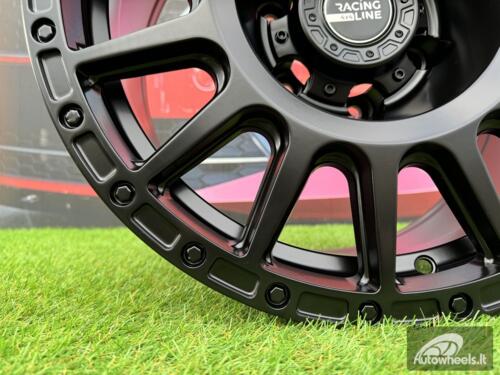 Ratlankis R17x8  6X139.7  ET  M15  110.1  B5877  Black Half Matt (BLHM)  For 4X4  (R)