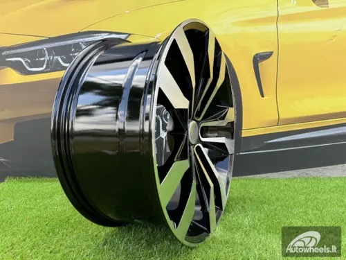 Ratlankis R20x8.5  5X112  ET  38  57.1  B5333  Black Polished (MB)  For VW  (K2)