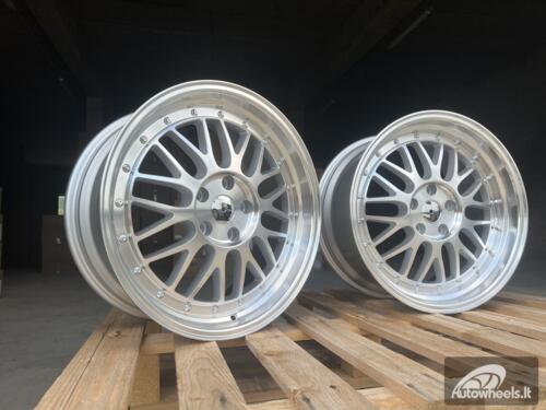 Ratlankis R17x7.5  5X112  ET  35  73.1  A1025  (3S215)  Silver+Polished Lip (SP)  For RACIN  (D3)  (HYBRID FORGED Style BBS)