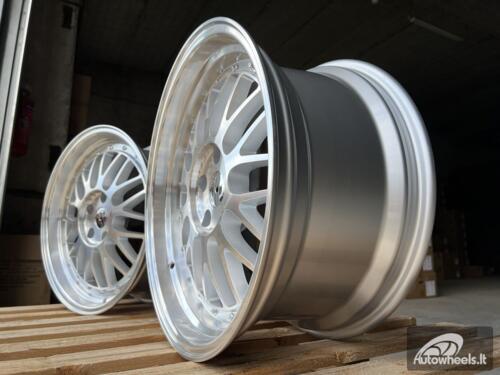 Ratlankis R17x7.5  5X112  ET  35  73.1  A1025  (3S215)  Silver+Polished Lip (SP)  For RACIN  (D3)  (HYBRID FORGED Style BBS)