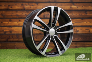 Ratlankis R17x8  5X120  ET  34  72.6  A5035  Black Polished (MB)  For BMW  (P)