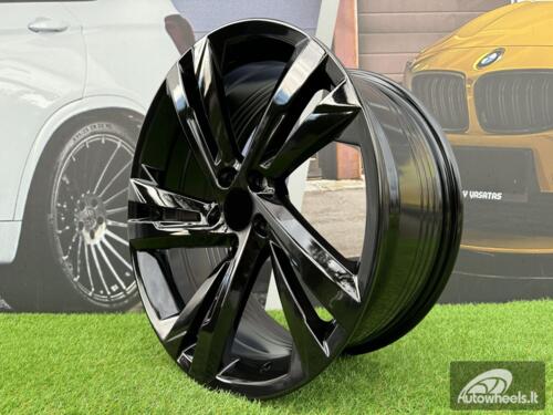 Ratlankis R20x8.5  5X112  ET  38  57.1  A5891  Black (BL)  For VW  (P)