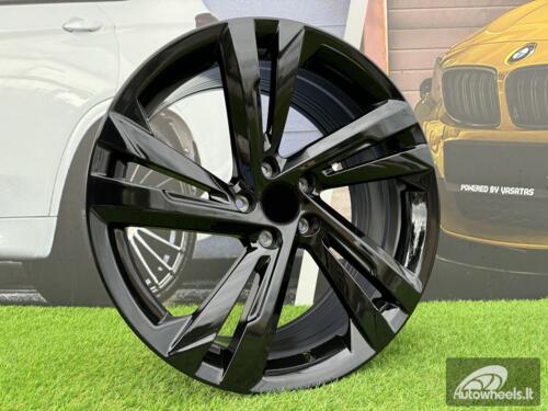 Ratlankis R20x8.5  5X112  ET  38  57.1  A5891  Black (BL)  For VW  (P)