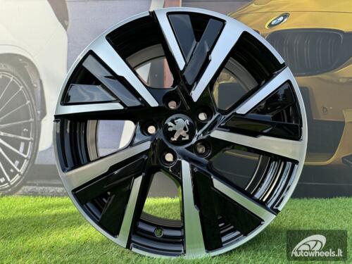 Ratlankis R16x6.5  4X108  ET  32  65.1  B5906F  Black Polished (MB)  For PEUG  (L5)  (Full Spokes)