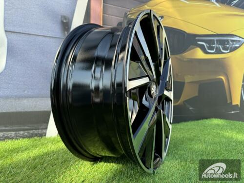 Ratlankis R16x6.5  4X108  ET  32  65.1  B5906  Black Polished (MB)  For PEUG  (D4)  (Carved Spokes)