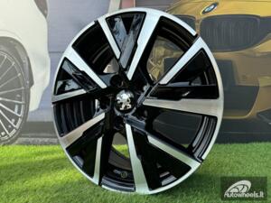 Ratlankis R16x6.5  4X108  ET  32  65.1  B5906  Black Polished (MB)  For PEUG  (D4)  (Carved Spokes)