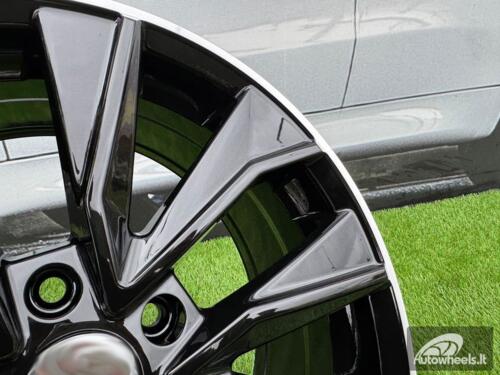 Ratlankis R17x7  5X112  ET  40  57.1  B5970  Black+Polished Lip (BLPL)  For SKODA  (R)