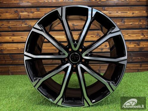 Ratlankis R21x8.5  5X112  ET  38  66.5  Y1197  Black Polished (MB)  For AUD  (K2)  (NEW Model)