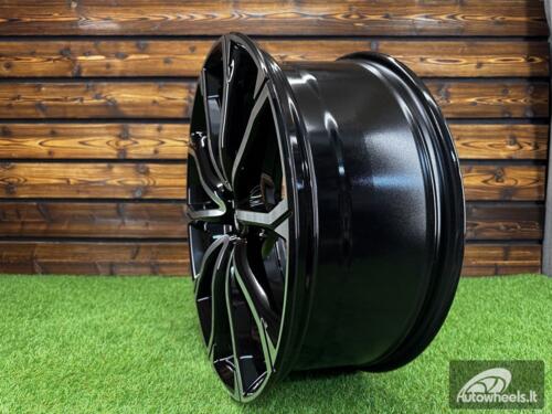 Ratlankis R21x8.5  5X112  ET  38  66.5  Y1197  Black Polished (MB)  For AUD  (K2)  (NEW Model)