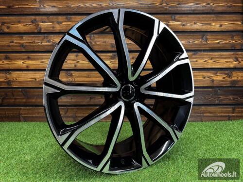 Ratlankis R21x8.5  5X112  ET  38  66.5  Y1197  Black Polished (MB)  For AUD  (K2)  (NEW Model)