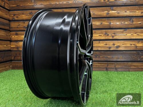 Ratlankis R21x8.5  5X112  ET  38  66.5  Y1197  Black Polished (MB)  For AUD  (K2)  (NEW Model)