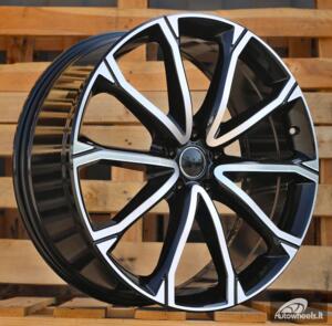 Ratlankis R21x8.5  5X112  ET  38  66.5  Y1197  Black Polished (MB)  For AUD  (K2)  (NEW Model)