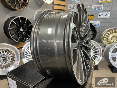 Ratlankis R21x9.5  5X112  ET  36  66.5  A5827  Grey Polished (MG)  For AUD  (P)  (E-Tron)