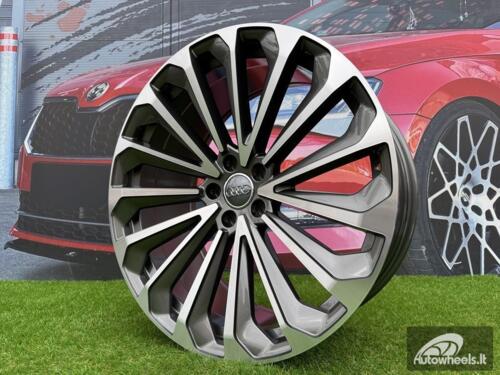 Ratlankis R21x9.5  5X112  ET  36  66.5  A5827  Grey Polished (MG)  For AUD  (P)  (E-Tron)