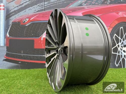 Ratlankis R21x9.5  5X112  ET  36  66.5  A5827  Grey Polished (MG)  For AUD  (P)  (E-Tron)