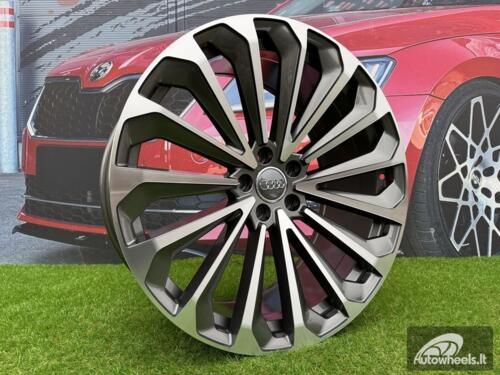 Ratlankis R21x9.5  5X112  ET  36  66.5  A5827  Grey Polished (MG)  For AUD  (P)  (E-Tron)