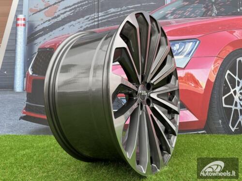 Ratlankis R21x9.5  5X112  ET  36  66.5  A5827  Grey Polished (MG)  For AUD  (P)  (E-Tron)
