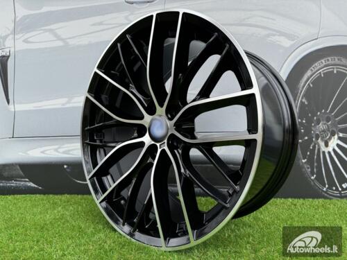 Ratlankis R17x7.5  5X120  ET  43  72.6  BK796  (YH07)  Black Polished (MB)  For BMW  (P1)