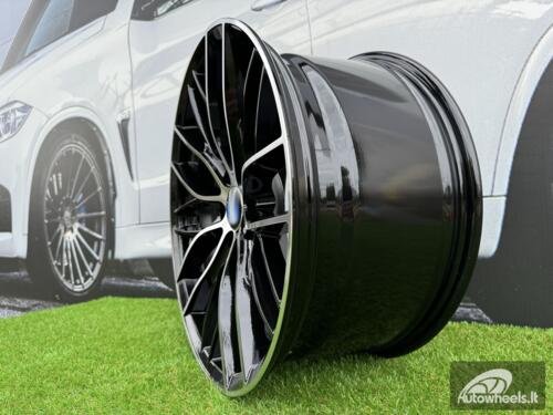 Ratlankis R17x7.5  5X120  ET  43  72.6  BK796  (YH07)  Black Polished (MB)  For BMW  (P1)