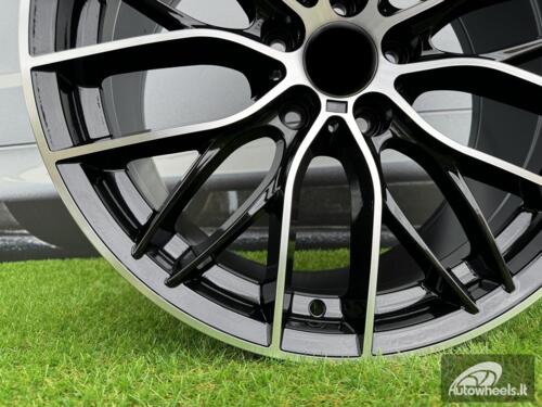 Ratlankis R17x7.5  5X120  ET  43  72.6  BK796  (YH07)  Black Polished (MB)  For BMW  (P1)