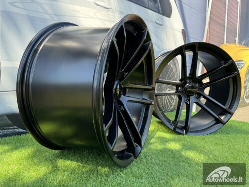 Ratlankis R20x11  5X115  ET  18  71.5  I5599  Black Half Matt (BLHM)  For DODGE  (P1)  (Front+Rear)