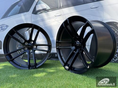Ratlankis R20x9.5  5X115  ET  18  71.5  I5599  Black Half Matt (BLHM)  For DODGE  (K8)  (Front+Rear)