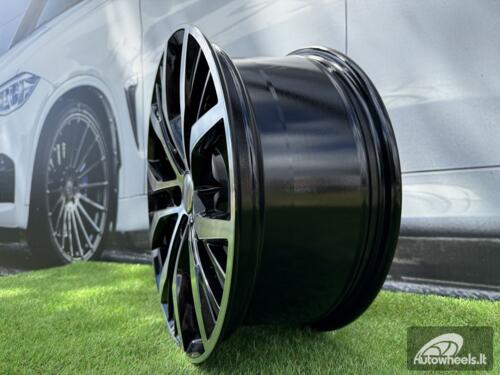 Ratlankis R18x7.5  5X112  ET  45  57.1  BK713  (IN5415)  Black Polished (MB)  For VW  (P1+K7+P2)