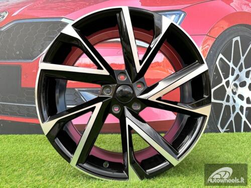 Ratlankis R19x8  5X112  ET  41  57.1  I5568  Black Polished (MB)  For SKODA  (P1)