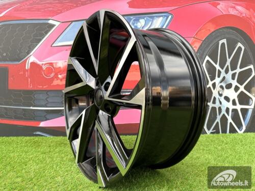 Ratlankis R19x8  5X112  ET  41  57.1  I5568  Black Polished (MB)  For SKODA  (P1)