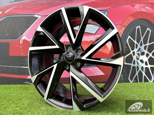 Ratlankis R19x8  5X112  ET  41  57.1  I5568  Black Polished (MB)  For SKODA  (P2)