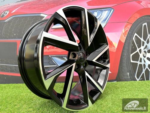 Ratlankis R19x8  5X112  ET  41  57.1  I5568  Black Polished (MB)  For SKODA  (P2)