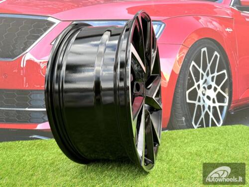 Ratlankis R19x8  5X112  ET  41  57.1  I5568  Black Polished (MB)  For SKODA  (P2)