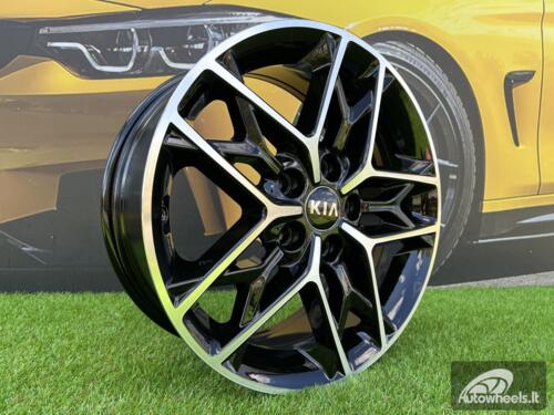 Ratlankis R18x7.5  5X114.3  ET  48  67.1  B5567  Black Polished (MB)  For KIA  (R)