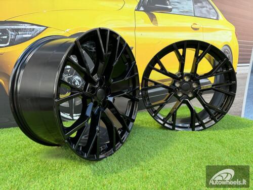 Ratlankis R22x10.5  5X112  ET  43  66.6  B5769  Black (BL)  For BMW  (K4)  (HYBRID FORGED Rear+Front)