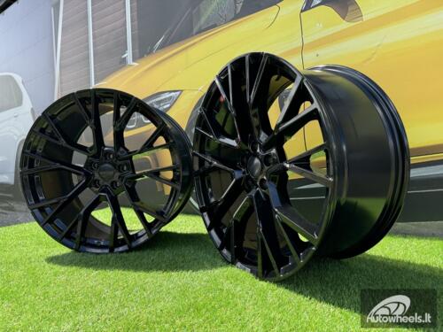 Ratlankis R22x10.5  5X112  ET  43  66.6  B5769  Black (BL)  For BMW  (K4)  (Rear+Front)