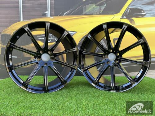 Ratlankis BMW X5 X6 M Sport style 166 Hartge 22X10.5J 5X120 ET35 74.1 Gloss black BMW X5, X6 E70 / F15 / F16